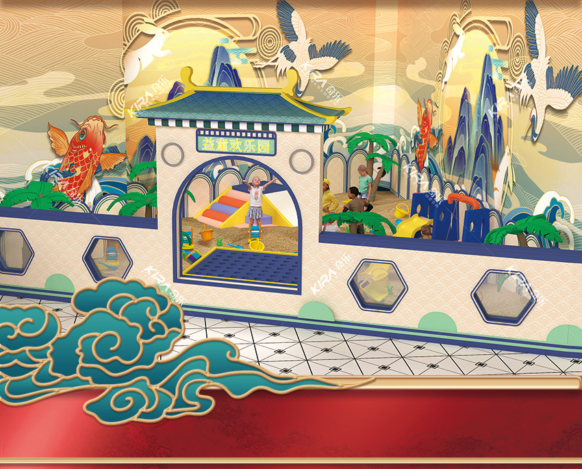 古典的中國吉祥動(dòng)物親子樂園